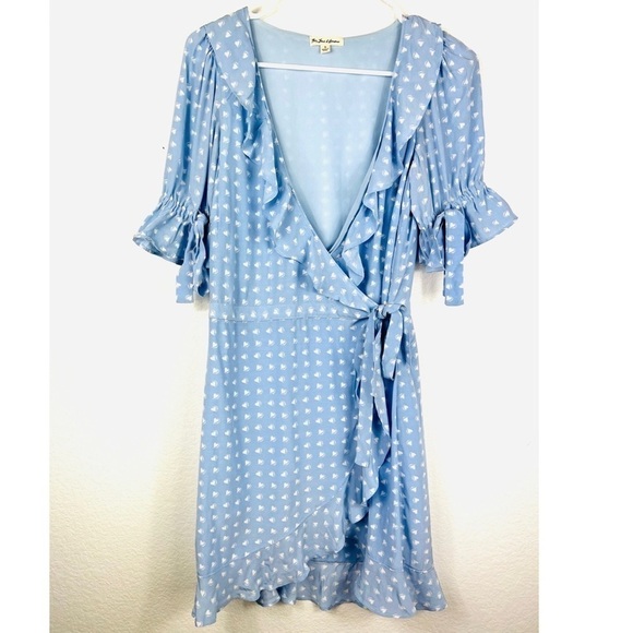 For Love & Lemons Sweetheart Wrap Mini Dress Size S - Picture 2 of 11